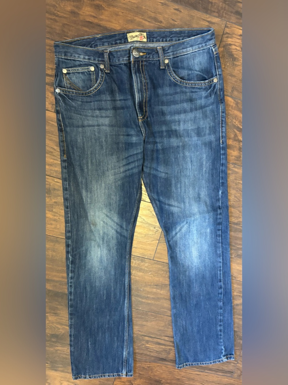 Wrangler 20X No 42 Vintage Bootcut Jeans 36x36 Blue Denim Cowboy Rodeo Tall